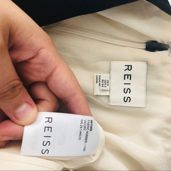 Reiss vicory strappy flowing silk dress w back zip - Picture 7 of 8